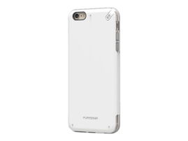 PureGear DualTek PRO - Carcasa trasera para teléfono móvil - plástico cauchutado - blanco - para Apple iPhone 6, 6s