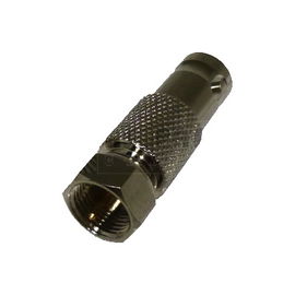 Adaptador en Linea para Video, de Conector BNC Hembra a F Macho, 50 Ohm, Níquel / Oro / Delrin. Adaptador en Linea para Video, de Conector BNC Hembra a F Macho, 50 Ohm, Níquel / Oro / Delrin.