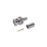 Conector BNC Macho en 75 Ohm, Anillo Plegable para RG-59/U, Níquel/ Oro/ Teflón.