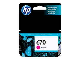 HP 670 - Magenta - original - Ink Advantage - cartucho de tinta - para Deskjet Ink Advantage 3525, Ink Advantage 4615, Ink Advantage 4625, Ink Advantage 5525