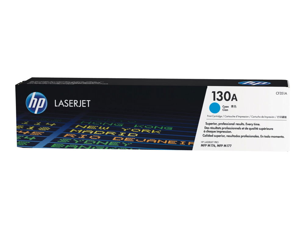 HP 130A - Cián - original - LaserJet - cartucho de tóner (CF351A) - para Color LaserJet Pro MFP M176n, MFP M177fw