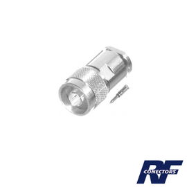 Conector N Macho para cables con AWG-11/13 en cable central, tipo RG-8/U (BELDEN 8237), RG-213/U (8267), RG-214 (8268). Conector N Macho para cables con AWG-11/13 en cable central, tipo RG-8/U (BELDEN 8237), RG-213/U (8267), RG-214 (8268).