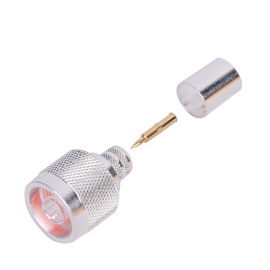 Conector N Macho de anillo plegable para cables RG-8/U (BELDEN 8237), RG213/U (8267), RG214 (8268). Conector N Macho de anillo plegable para cables RG-8/U (BELDEN 8237), RG213/U (8267), RG214 (8268).
