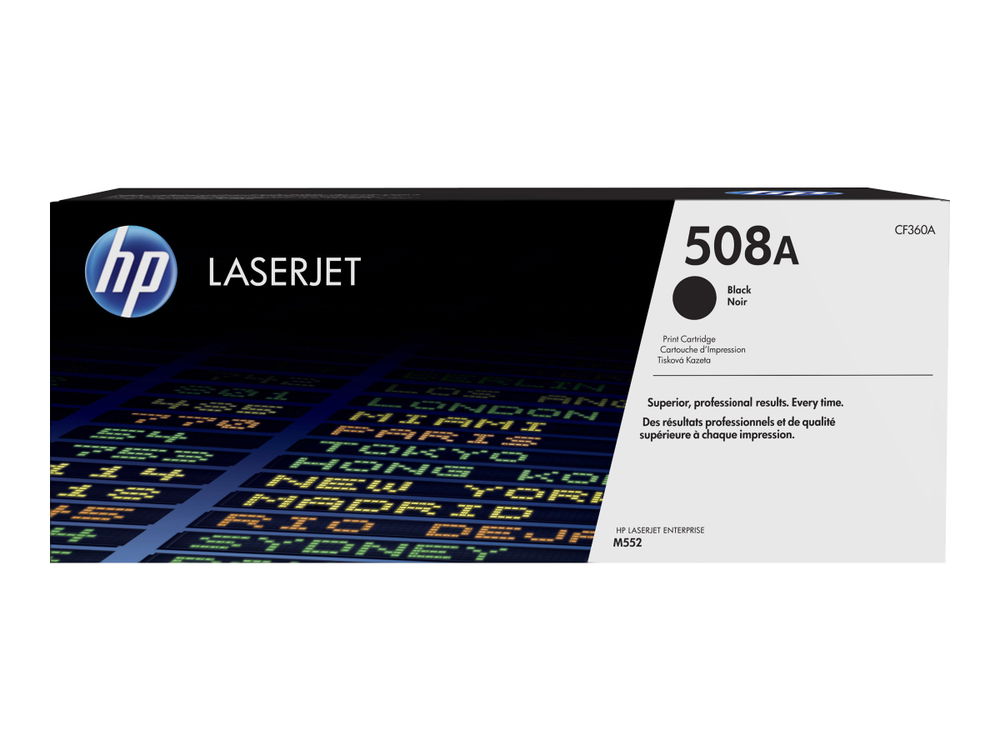 HP 508A - Negro - original - LaserJet - cartucho de tóner (CF360A) - para Color LaserJet Enterprise MFP M577; LaserJet Enterprise Flow MFP M577