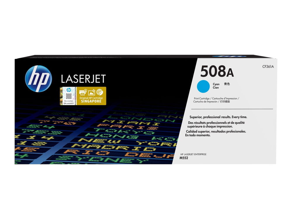 HP 508A - Cián - original - LaserJet - cartucho de tóner (CF361A) - para Color LaserJet Enterprise MFP M577; LaserJet Enterprise Flow MFP M577