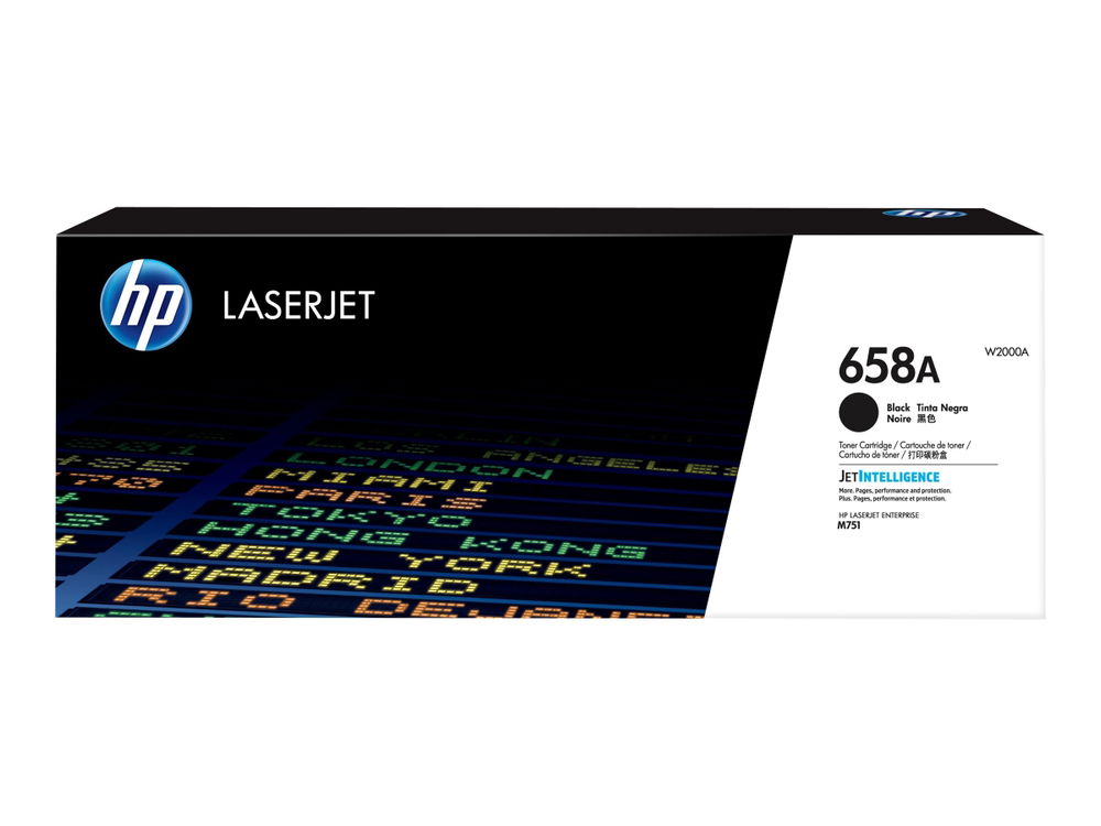 HP 658A - Negro - original - LaserJet - cartucho de tóner (W2000A) - para Color LaserJet Enterprise M751dn, M751n