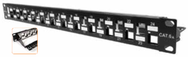 Nexxt - Modular Patch Panel - Cat6A - 24P for SFTP Keys Jack - Rack Nexxt - Modular Patch Panel - Cat6A - 24P for SFTP Keys Jack - Rack