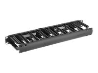 Furukawa Cabling System FISACESSO - Panel de organización de cables para bastidor (horizontal) - interior - negro - 1U - 19