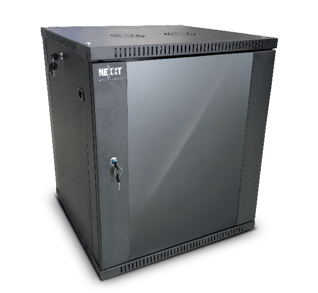 Nexxt Solutions SKD - Armario - instalable en pared - negro, RAL 9005 - 18U - 19