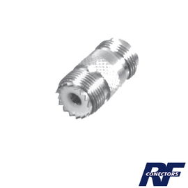 Adaptador en Línea de Conector N Hembra a UHF Hembra (SO-239), Plata/ Oro/ Teflón. Adaptador en Línea de Conector N Hembra a UHF Hembra (SO-239), Plata/ Oro/ Teflón.