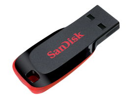 SanDisk Cruzer Blade - Unidad flash USB - 16 GB - USB 2.0 - azul eléctrico