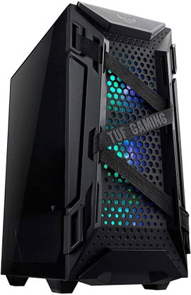 ASUS TUF Gaming GT301 - Mid tower - ATX - panel lateral con ventana (cristal templado) - USB/Audio