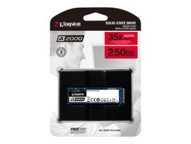 Kingston A2000 - SSD - cifrado - 250 GB - interno - M.2 2280 - PCIe 3.0 x4 (NVMe) - AES de 256 bits Kingston A2000 - SSD - cifrado - 250 GB - interno - M.2 2280 - PCIe 3.0 x4 (NVMe) - AES de 256 bits