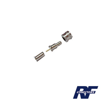 Conector Mini UHF Macho, 50 Ohm, de Anillo Plegable para Cables RG-58/U, RG-142/U, Niquel/Oro/Delrin. Conector Mini UHF Macho, 50 Ohm, de Anillo Plegable para Cables RG-58/U, RG-142/U, Niquel/Oro/Delrin.