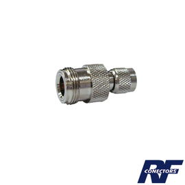 Adaptador en Línea, de Conector Mini-UHF Macho a N Hembra, Níquel/ Oro/ Teflón. Adaptador en Línea, de Conector Mini-UHF Macho a N Hembra, Níquel/ Oro/ Teflón.