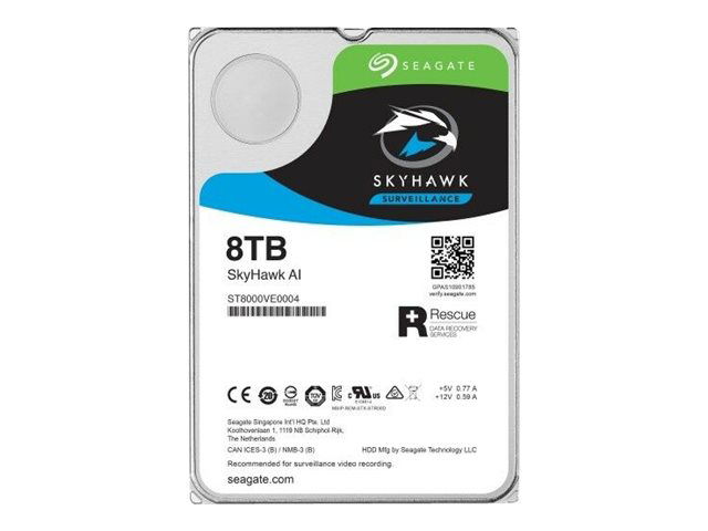Seagate SkyHawk AI ST8000VE000 - Disco duro - 8 TB - interno - 3.5