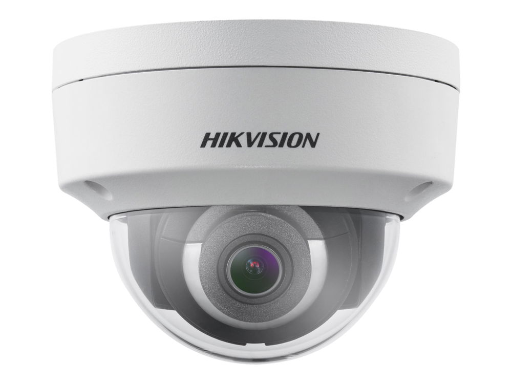 HIK - IP 4MP Camara Domo 2.8mm IR 30m H265+ 3D DNR WDR IP67 IK10 12VDC & PoE Alarm/Audio I/O