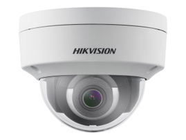 HIK - IP 4MP Camara Domo 2.8mm IR 30m H265+ 3D DNR WDR IP67 IK10 12VDC & PoE Alarm/Audio I/O