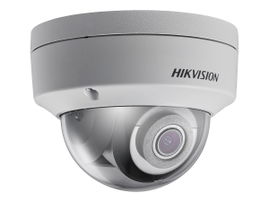 HIK - IP 4MP Camara Domo 2.8mm IR 30m H265+ 3D DNR WDR IP67 IK10 12VDC & PoE Alarm/Audio I/O