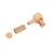 Conector MCX Macho en Angulo Recto de Anillo Plegable para Cable RG-174/U, 8216, Oro / Oro / Teflón.