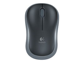 Logitech M185 - Ratón - óptico - 3 botones - inalámbrico - 2.4 GHz - receptor inalámbrico USB - gris vencejo