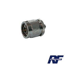 Adaptador en Línea de Conector SMA Hembra a N Macho, Níquel/ Oro/ Teflón. Adaptador en Línea de Conector SMA Hembra a N Macho, Níquel/ Oro/ Teflón.