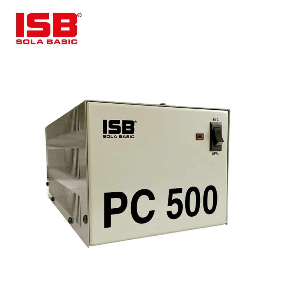 REGULADOR DE VOLTAJE SOLA BASIC PC500 500VA/500W 4 CONTACTOS MONOFASICO 60HZ 120VCA .TECNOLOGIA FERRORESONANTE .PROTECCION CONTRA SOBRECARGA PARA EQUIPOS INDUSTRIALES ,ELECTRONICOS Y COMPUTACION REGULADOR DE VOLTAJE SOLA BASIC PC500 500VA/500W 4 CONTACTOS MONOFASICO 60HZ 120VCA .TECNOLOGIA FERRORESONANTE .PROTECCION CONTRA SOBRECARGA PARA EQUIPOS INDUSTRIALES ,ELECTRONICOS Y COMPUTACION