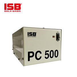 REGULADOR DE VOLTAJE SOLA BASIC PC500 500VA/500W 4 CONTACTOS MONOFASICO 60HZ 120VCA .TECNOLOGIA FERRORESONANTE .PROTECCION CONTRA SOBRECARGA PARA EQUIPOS INDUSTRIALES ,ELECTRONICOS Y COMPUTACION