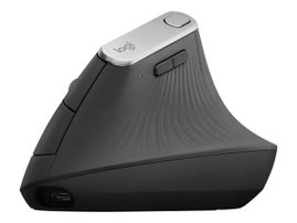 Logitech MX Vertical - Ratón vertical - ergonómico - óptico - 6 botones - inalámbrico, cableado - Bluetooth, 2.4 GHz - receptor inalámbrico USB - grafito
