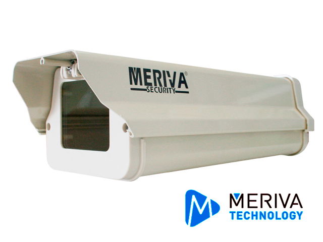 HOUSING MERIVA TECHNOLOGY MVA-605 BEIGE / 37CM LARGO / IP66 / EXTERIOR *NO INCLUYE BRAZO*