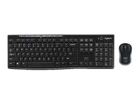Logitech MK270 Wireless Combo - Juego de teclado y ratón - inalámbrico - 2.4 GHz - inglés - negro
