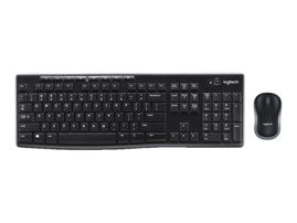 Logitech MK270 Wireless Combo - Juego de teclado y ratón - inalámbrico - 2.4 GHz - inglés - negro