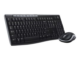 Logitech MK270 Wireless Combo - Juego de teclado y ratón - inalámbrico - 2.4 GHz - inglés - negro
