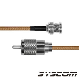 Cable RG142,con conectores BNC Macho / UHF Macho. Cable RG142,con conectores BNC Macho / UHF Macho.