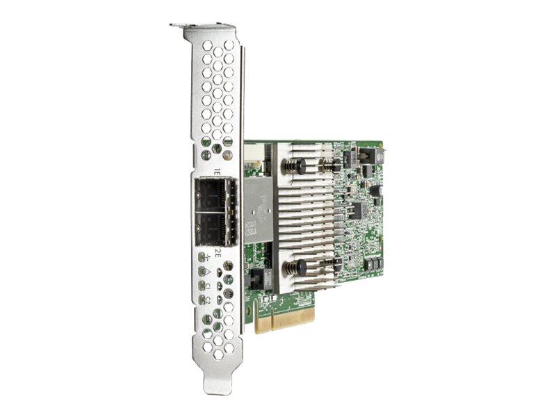 HPE H241 Smart Host Bus Adapter - Controlador de almacenamiento - 8 Canal - SATA 6Gb/s / SAS 12Gb/s - perfil bajo - RAID RAID 0, 1, 5 - PCIe 3.0 x8 - para HPE D3710; Apollo 4510 Gen9; ProLiant DL20 Gen9, ML10 Gen9, ML30 Gen9, XL230a Gen9