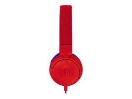 JBL JR300 - Auriculares con diadema - en oreja - cableado - conector de 3,5 mm - rojo araña