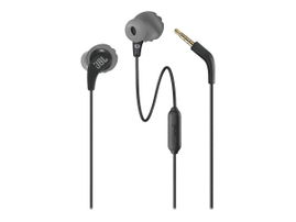 JBL Endurance RUN - Auriculares internos con micro - en oreja - montaje encima de la oreja - cableado - conector de 3,5 mm - negro