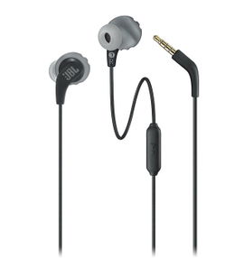 JBL Endurance RUN - Auriculares internos con micro - en oreja - montaje encima de la oreja - cableado - conector de 3,5 mm - negro