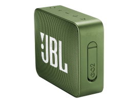 JBL Go 2 - Altavoz - para uso portátil - inalámbrico - Bluetooth - 3 vatios - Verde - 5 horas de reproducción - Resistente al agua - Entrada de cable de audio