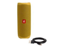 JBL Flip 5 - Altavoz - para uso portátil - inalámbrico - Bluetooth - 20 vatios - amarillo mostaza