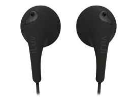 iLuv iEP205 Bubble Gum 2 - Auriculares con diadema - auriculares de oído - cableado - conector de 3,5 mm - negro