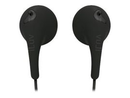 iLuv iEP205 Bubble Gum 2 - Auriculares con diadema - auriculares de oído - cableado - conector de 3,5 mm - negro
