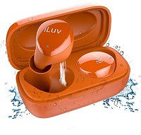 iLuv Bubble Gum True Wireless Air - Auriculares inalámbricos con micro - en oreja - Bluetooth - aislamiento de ruido - naranja