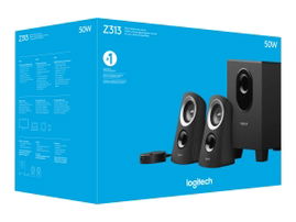 Logitech Z-313 - Sistema de altavoces - para PC - canal 2.1 - 25 vatios (Total)