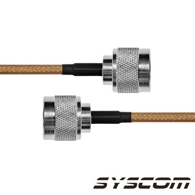 Cable Coaxial RG-142/U de 60 cm. para 50 Ohm, con Conectores N Macho a N Macho.