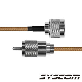 Cable Coaxial RG-142/U de 180 cm, con conectores N Macho a UHF Macho (PL-259). Cable Coaxial RG-142/U de 180 cm, con conectores N Macho a UHF Macho (PL-259).