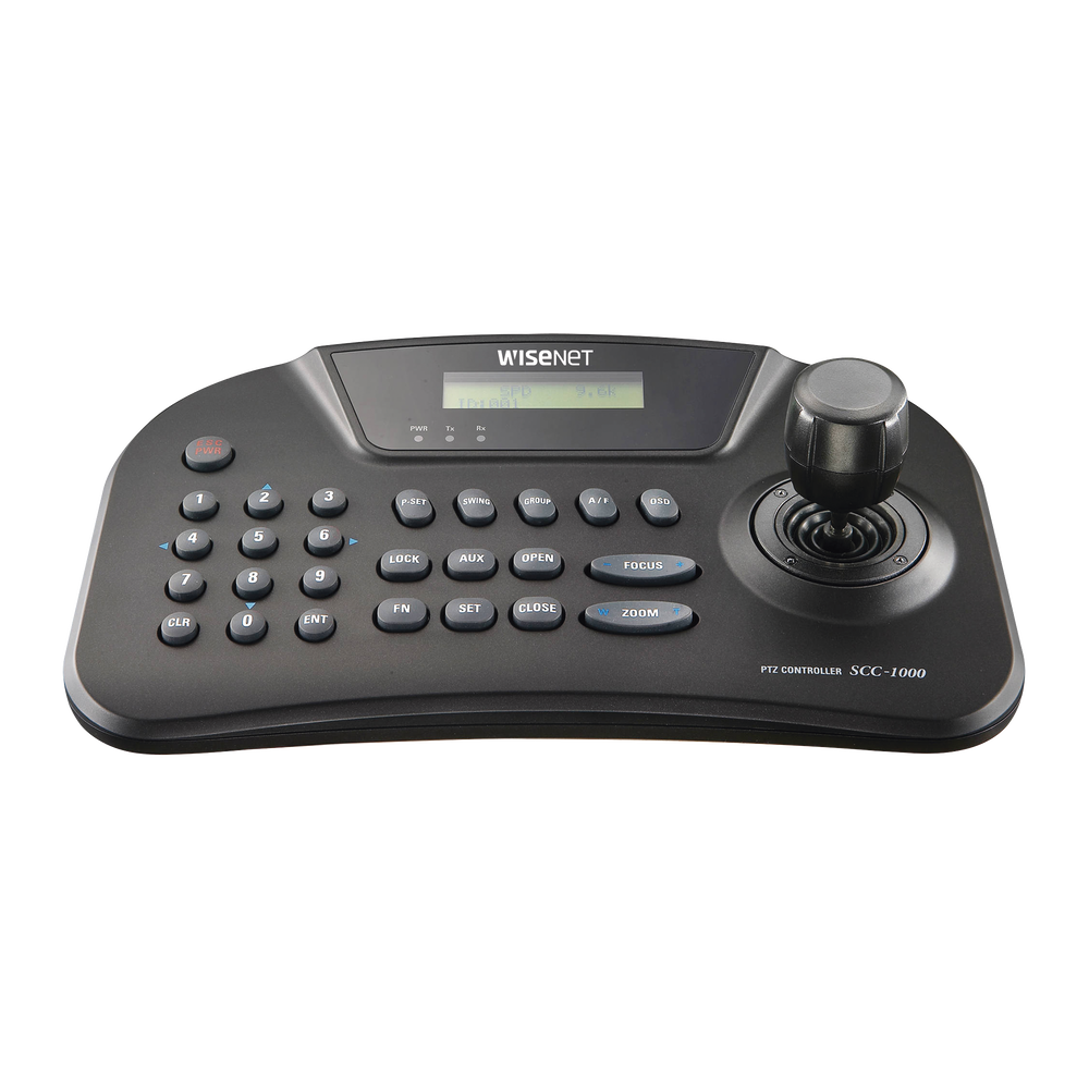 Controlador PTZ RS-485 de hasta 255 domos, joystick de 3 ejes