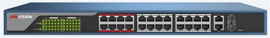 Hikvision DS-3E1326P-E - Conmutador - Gestionado - 24 x 10/100 (PoE) + 2 x Gigabit SFP combinado - sobremesa - PoE (370 W)
