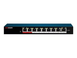 Hikvision DS-3E0109P-E/M - Conmutador - sin gestionar - 9 x 10/100 (PoE) + 1 x 10/100 (enlace ascendente) - sobremesa, montaje en pared - PoE (58 W)