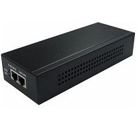 Hikvision -  Inyector POE 60W - 100mt. 1 RJ45 - No incluye cable de alimentación